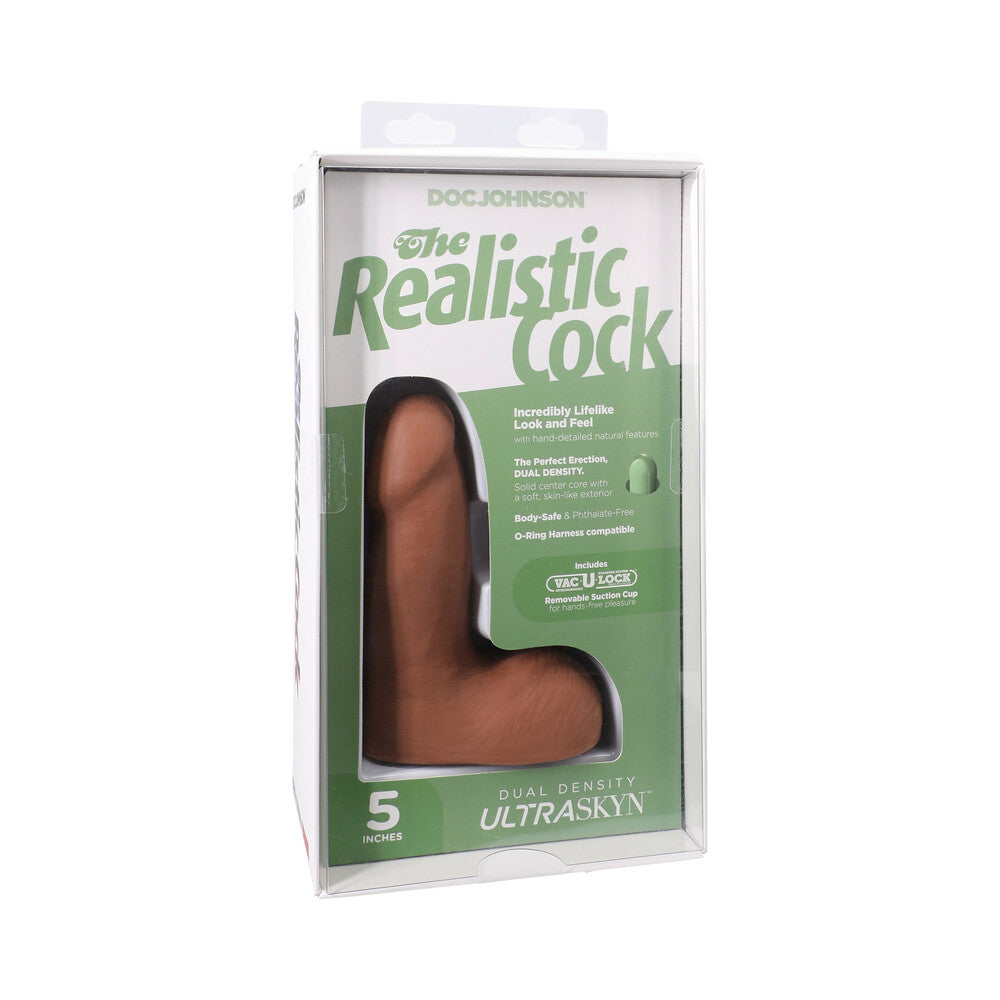 Realistic Dildo Vac/Lock Cup Ball ULTR 5"