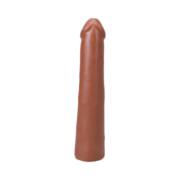 The Realistic Cock 9 in. ULTRASKYN Vac-U-Lock Dildo Caramel