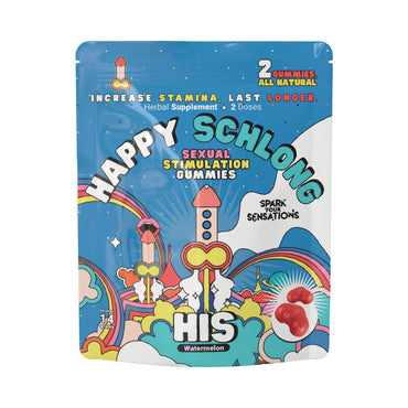Happy Schlong Herbal Libido Gummies - 12 Pack