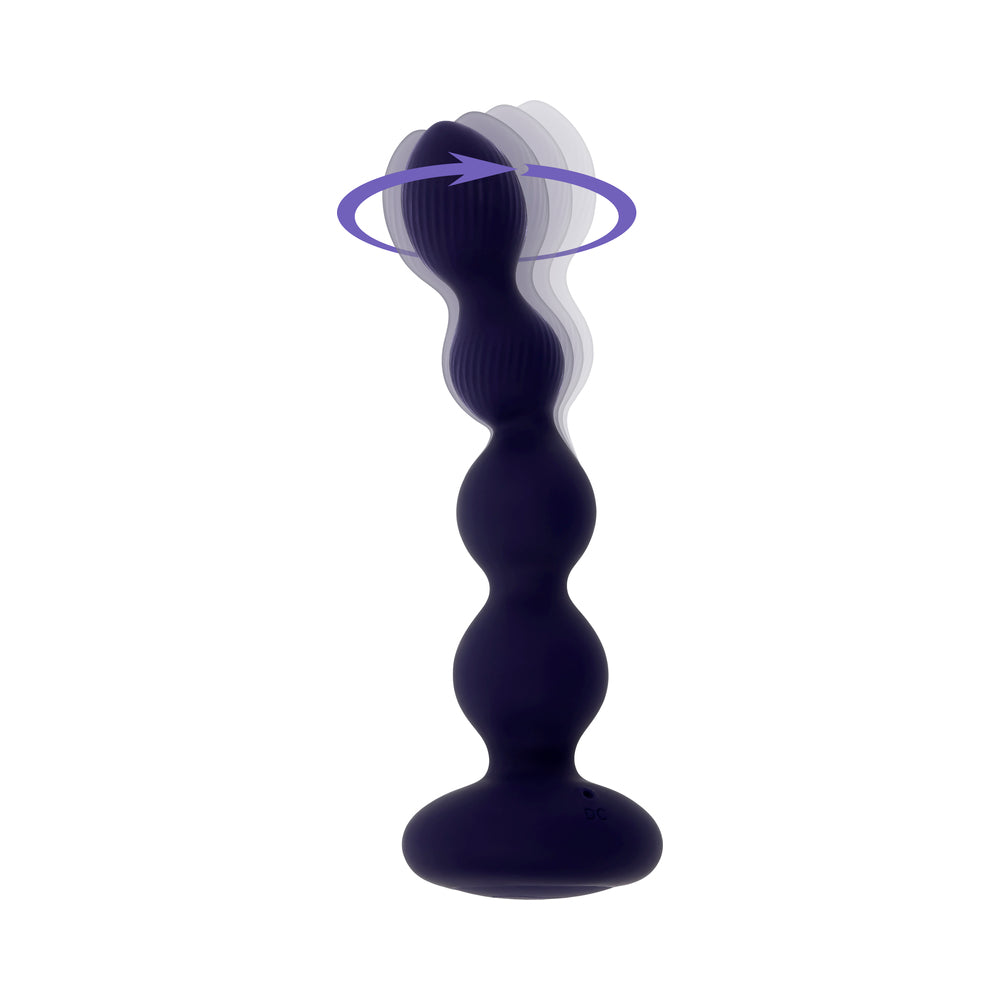 Evolved Pleasure Orbit Rechargeable Anal Vibe With Remote Silicone Purple