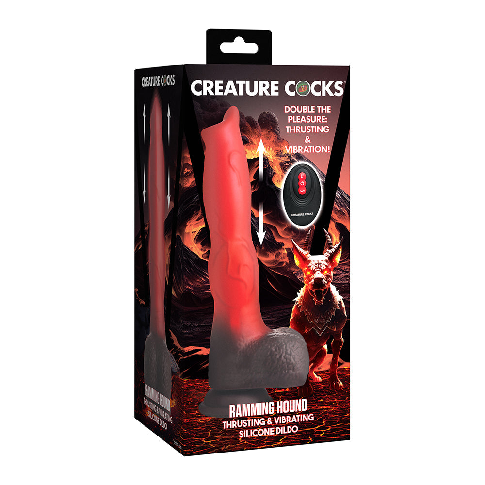Canine Thrusting Vibrating Dildo