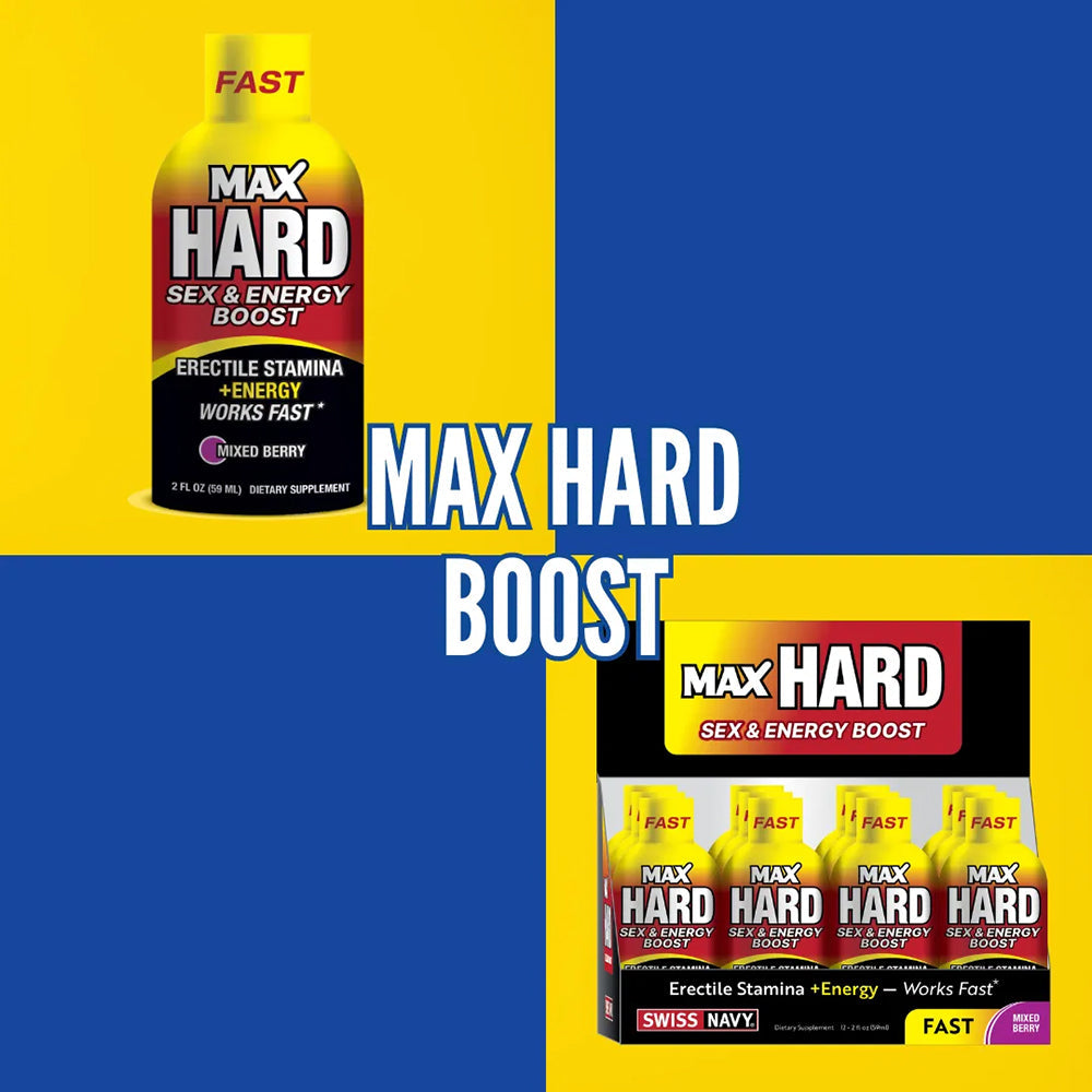 Swiss Navy MaxHard Shots - 2oz 12ct