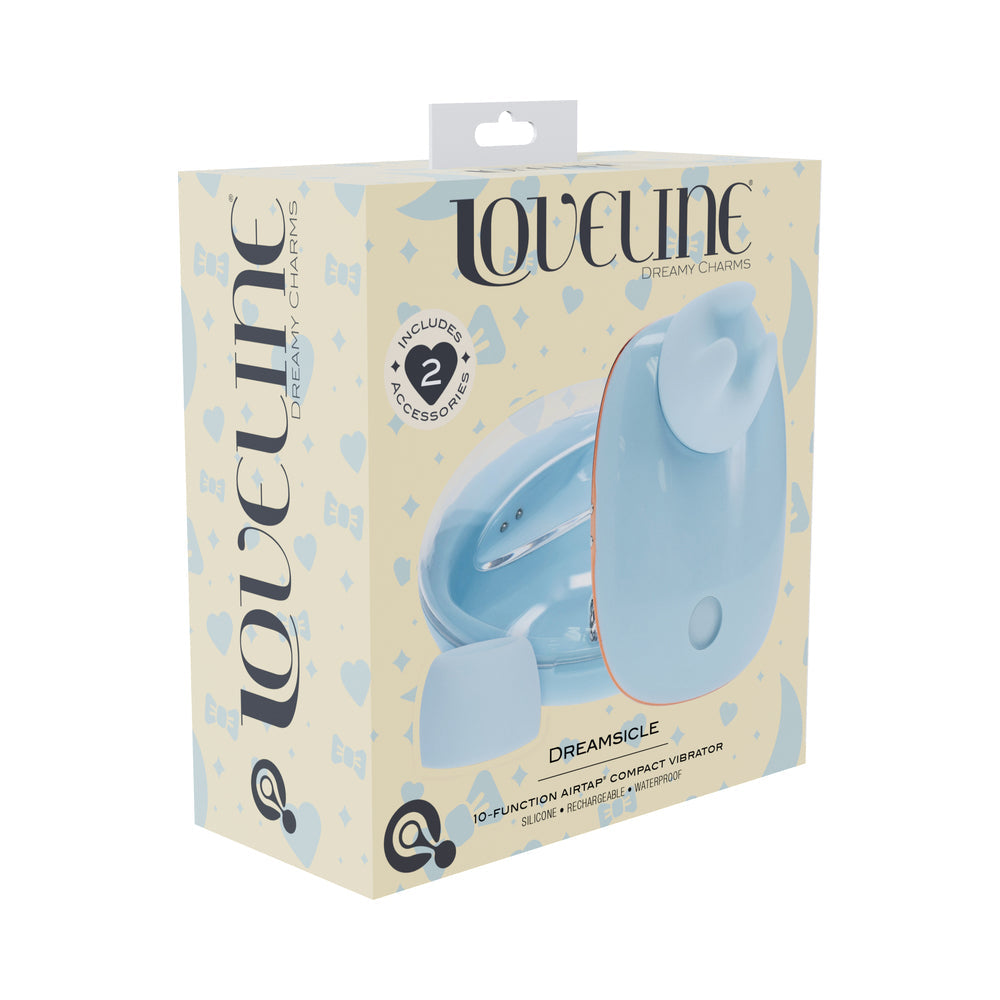 LoveLine Dreamsicle Tapping and Sucking Vibrator - Blue