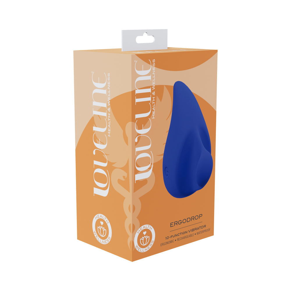 LoveLine ErgoDrop Waterproof Personal Massager - Blue