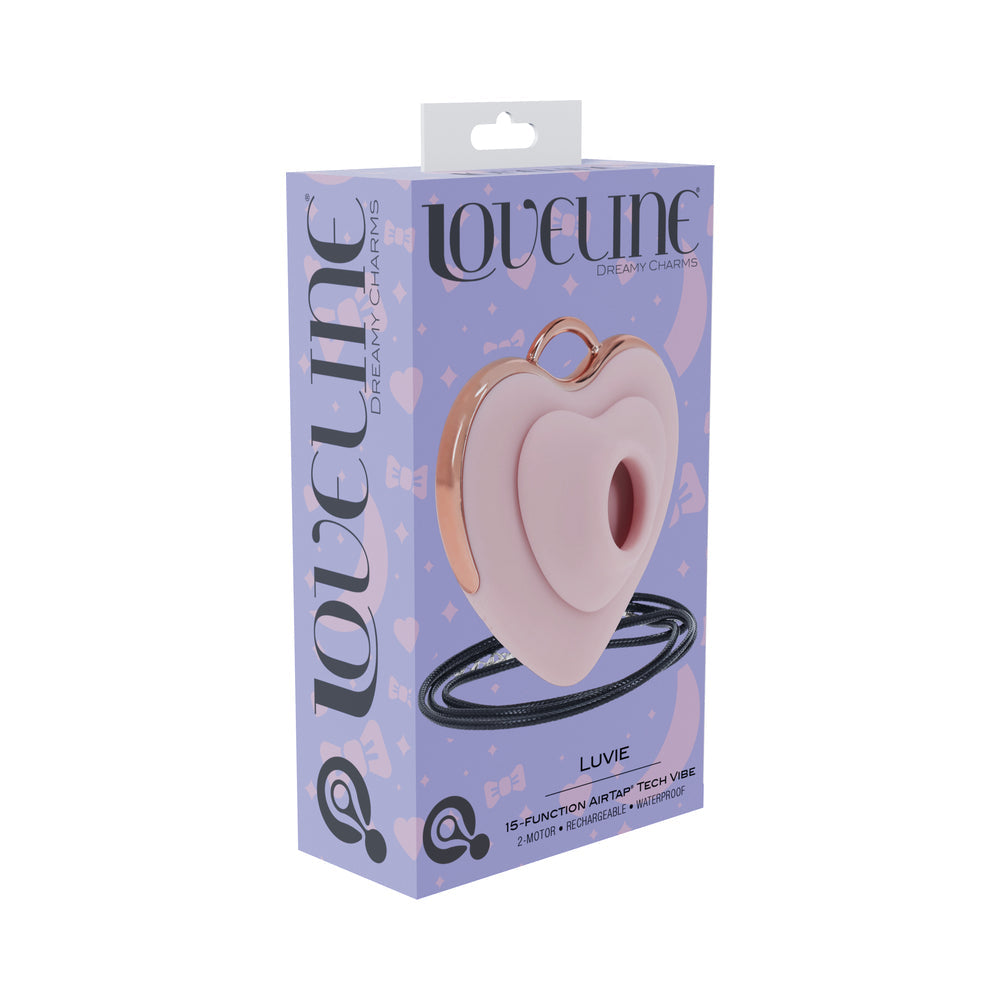Luvie Heart-Shaped Vibrator with AirTap Technology in Pink