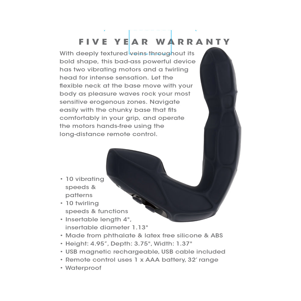 Mr Prostate Twirling Prostate Vibe - Remote Control