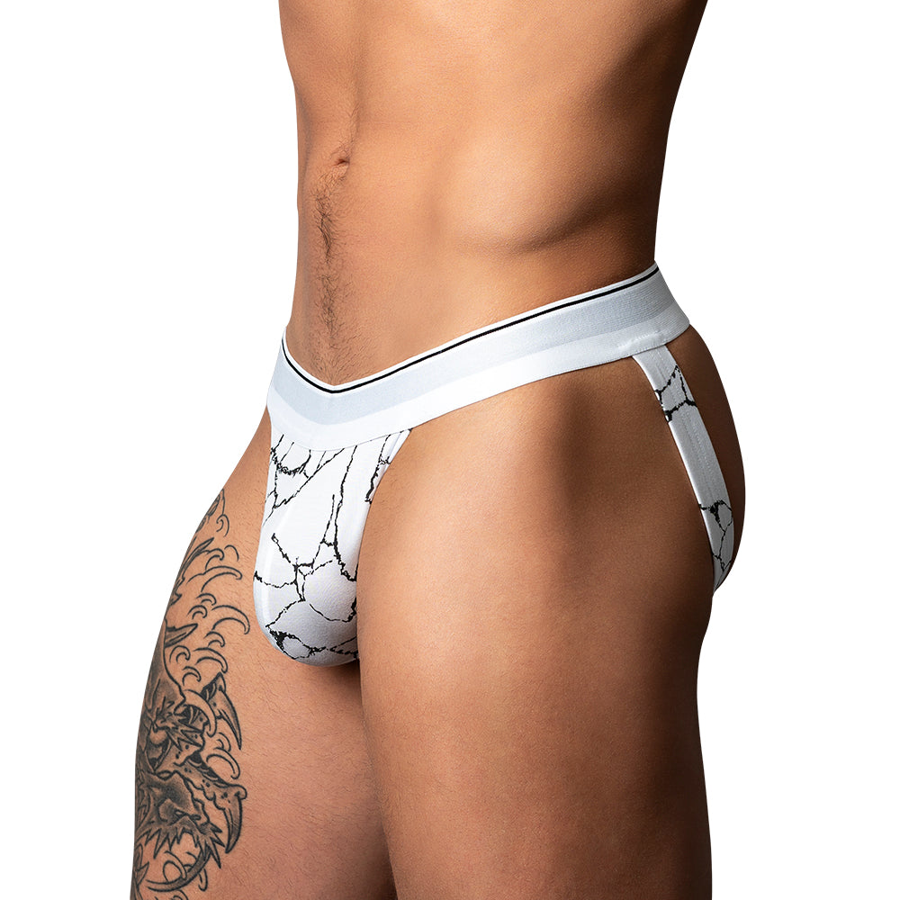 Soo Cumfy Jock Black/White by Male Power