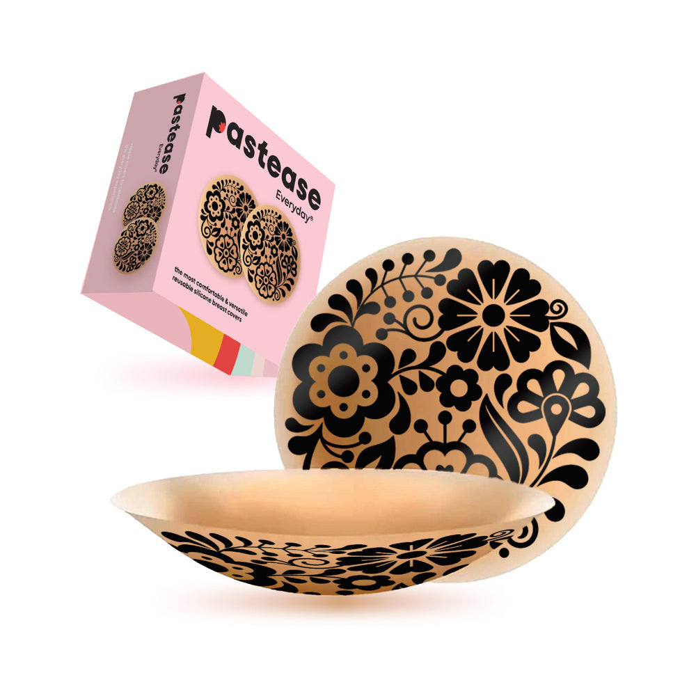 Halos Silicone Breast Covers by Pastease - Floral D+ Cup