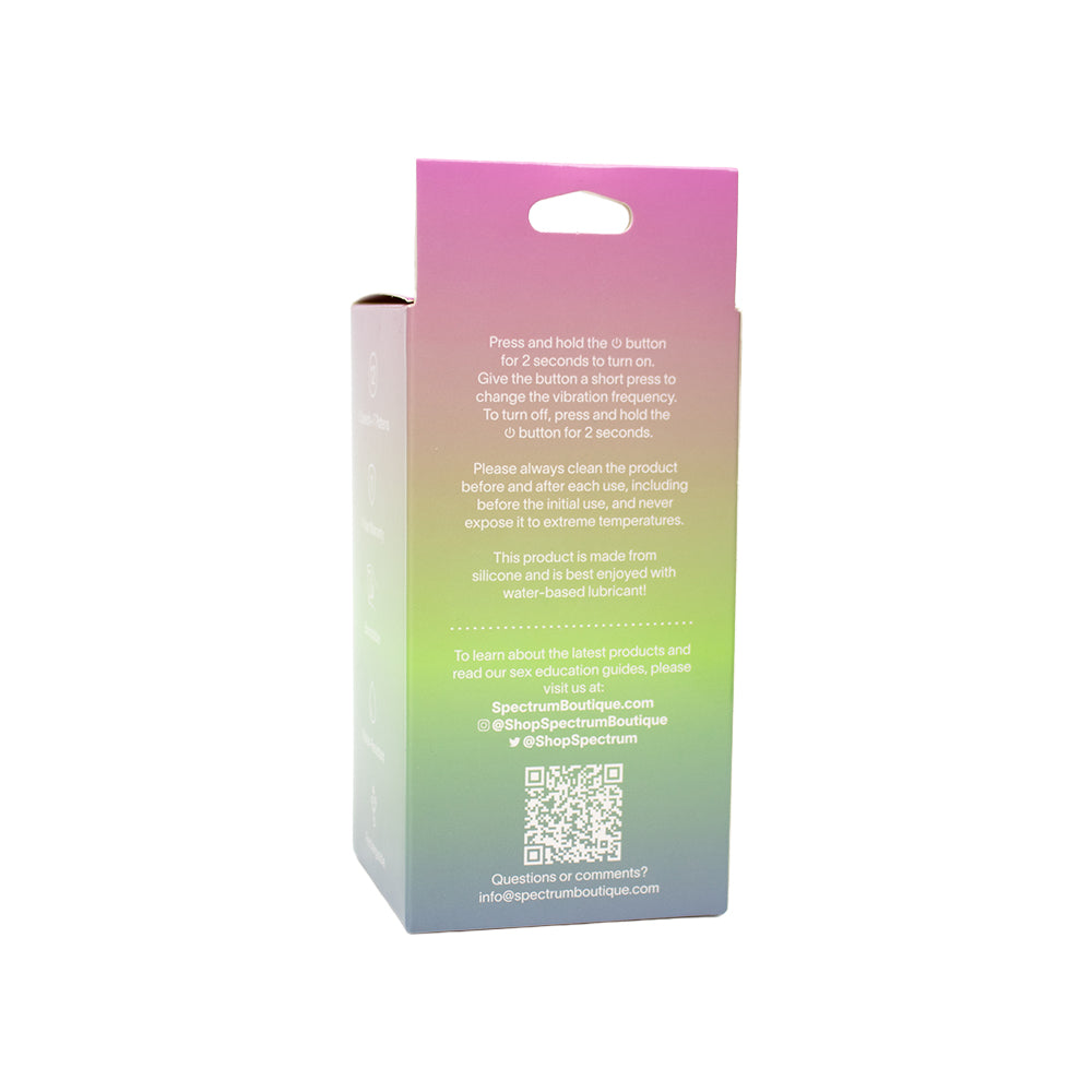 Spectrum Essentials Rechargeable Silicone Compact Vibrator - Blue