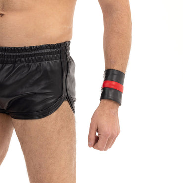 Prowler RED Leather Wrist Wallet - Black/Red Medium