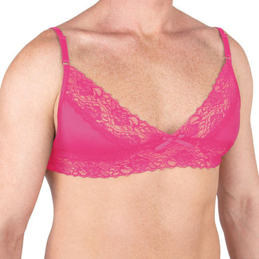 Prowler Pink Lace Bra Large