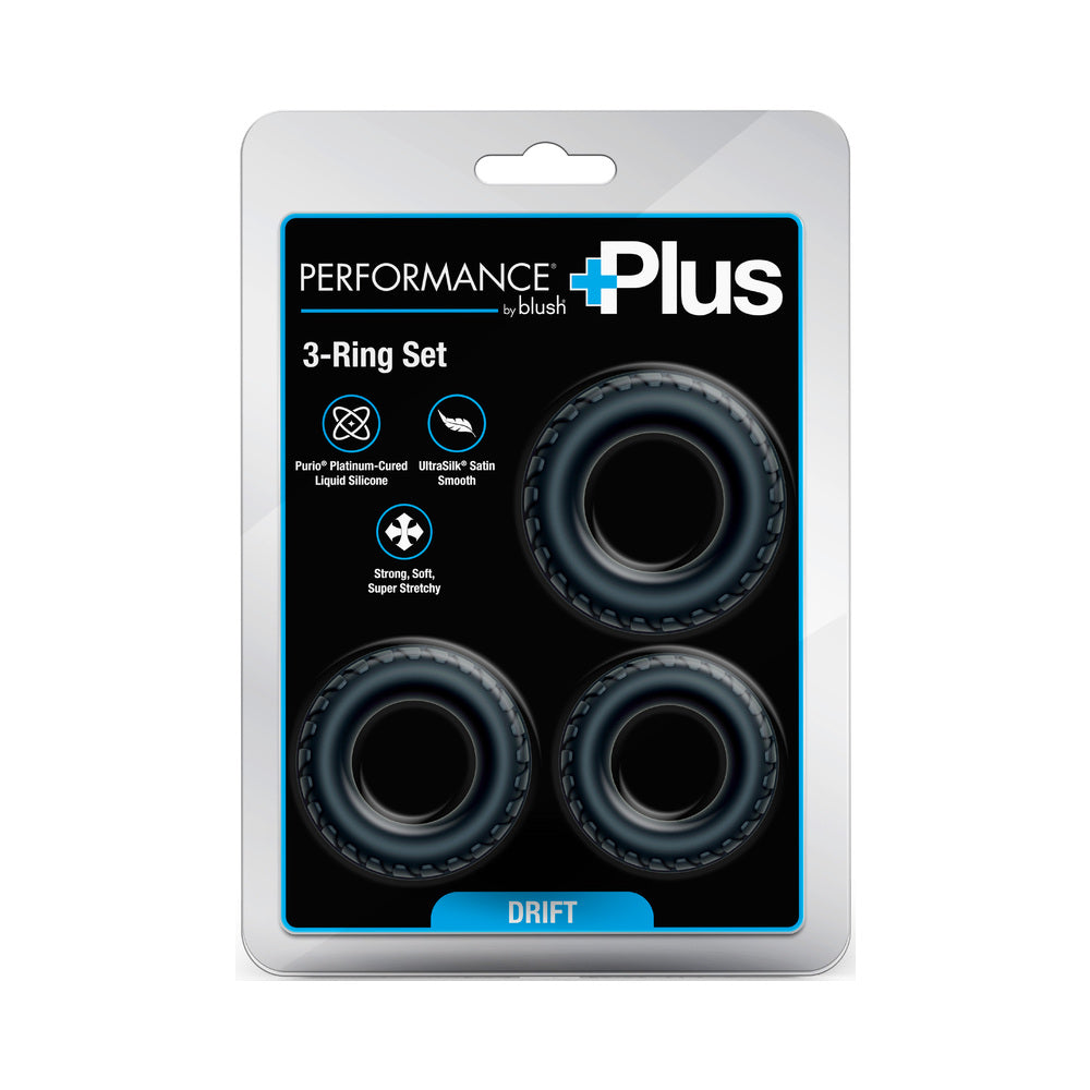 Performance Plus Cock Ring Set - Drift Black