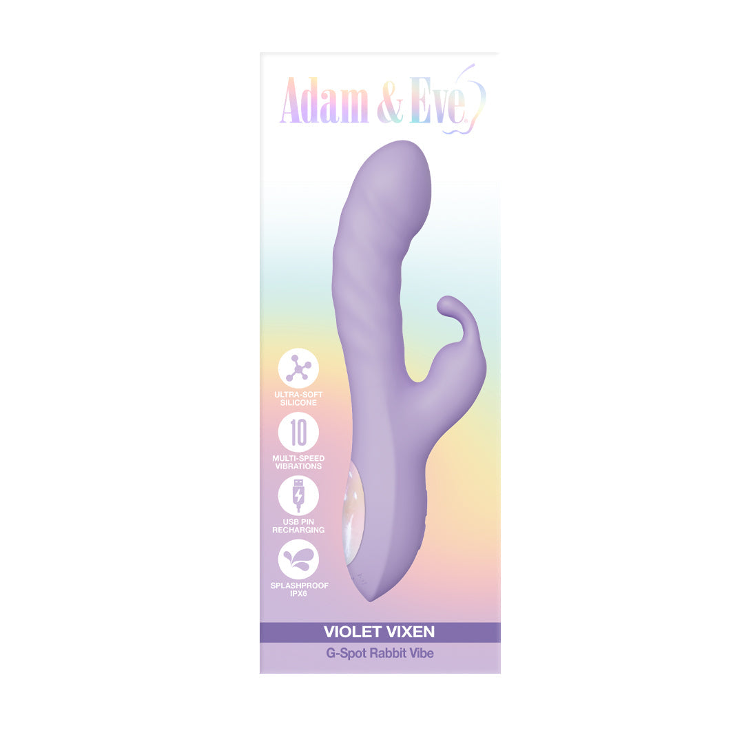 A&E G-Spot Rabbit Vibrator - Violet Vixen