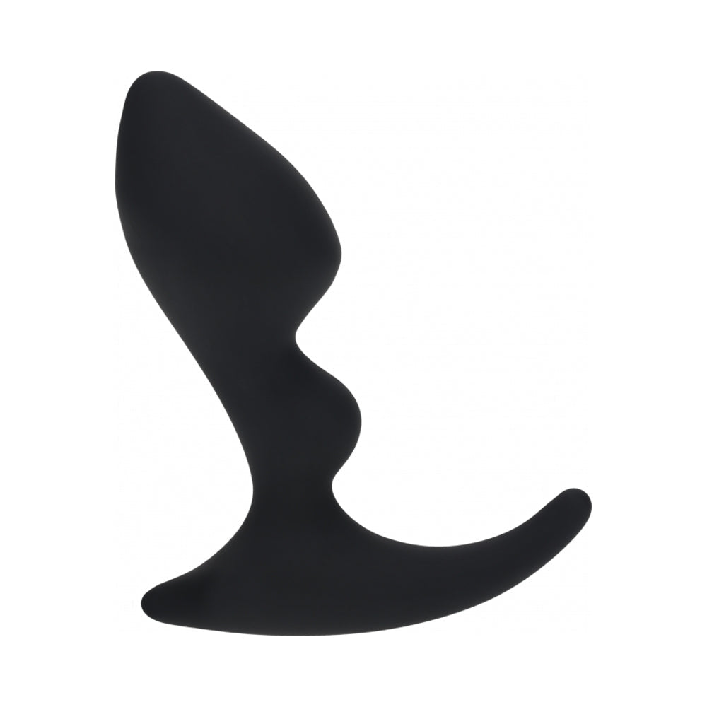 LEVELZ Double Ripple Silicone Prostate Stimulator Black