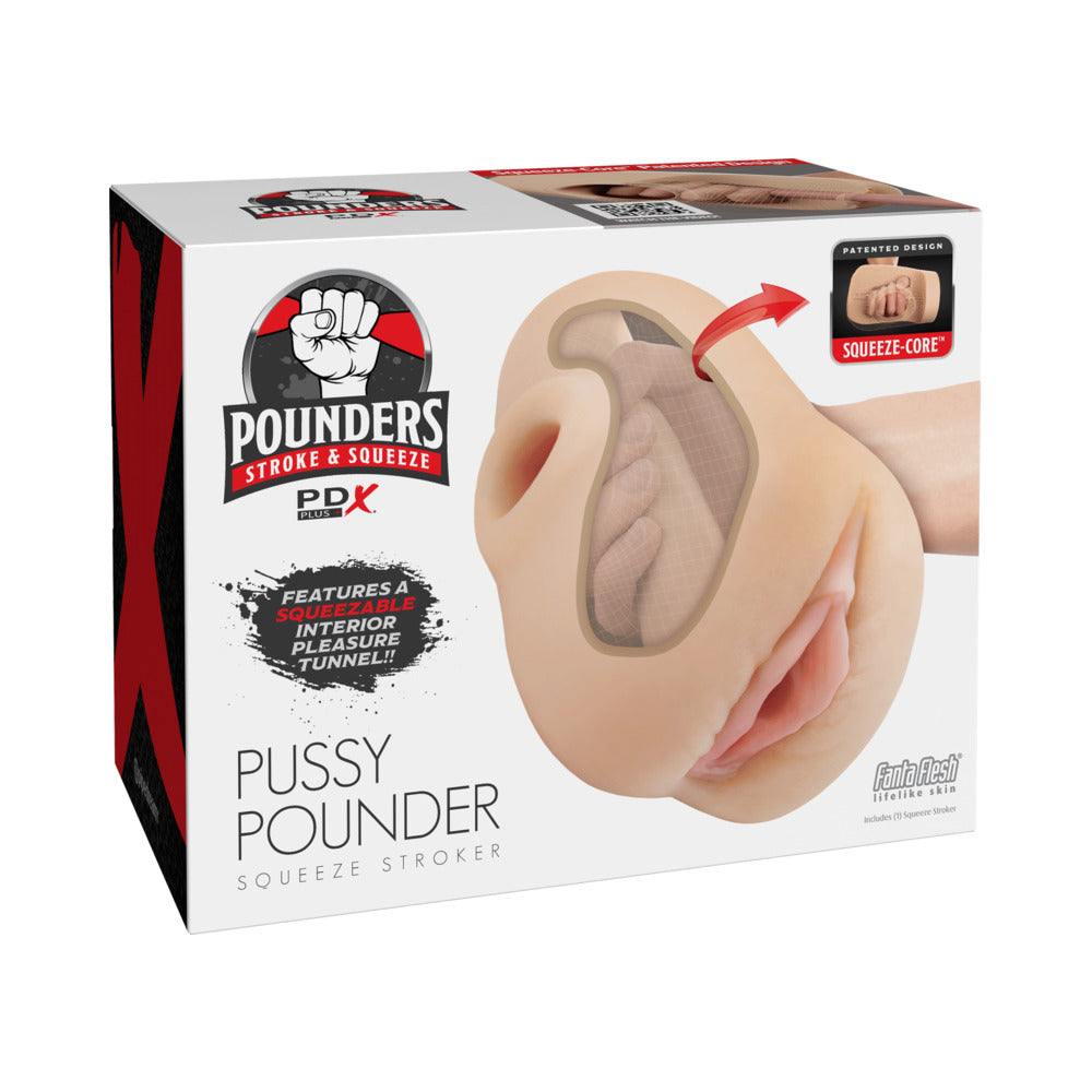Pussy Pounder Squeeze Stroker for Enhanced Sensation