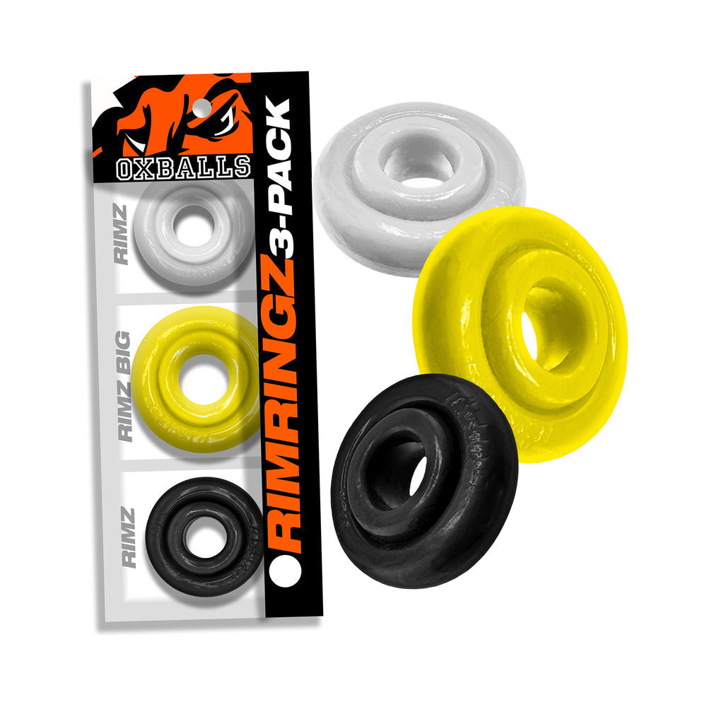 RIMRINGZ Multi-Size Cock Ring Set - Shockwave