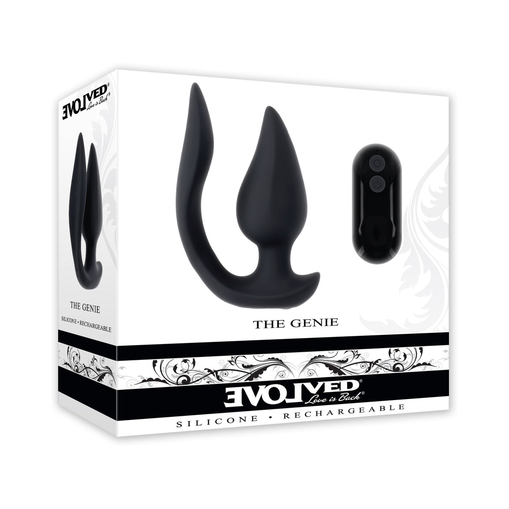 Dual Motor Vibrator - Evolved The Genie Black
