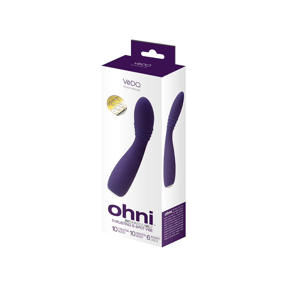 VeDO Ohni Rechargeable G-Spot Vibrator - Purple