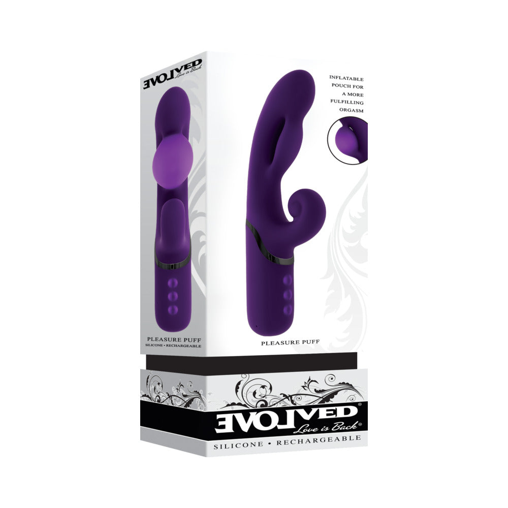 Evolved Pleasure Puff Vibrator - Purple