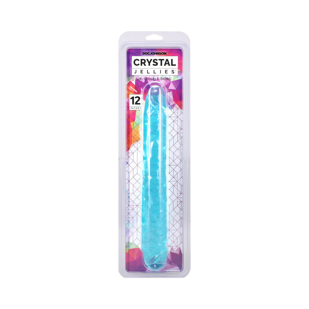 Crystal Jellies Double Dong - 12 Inch Teal
