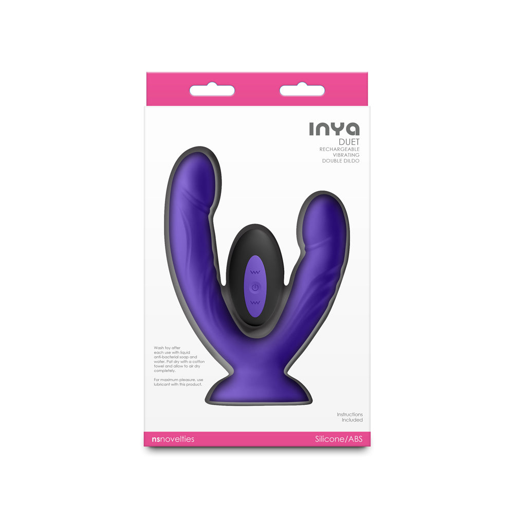 INYA Duet Vibrating Double Dildo in Purple