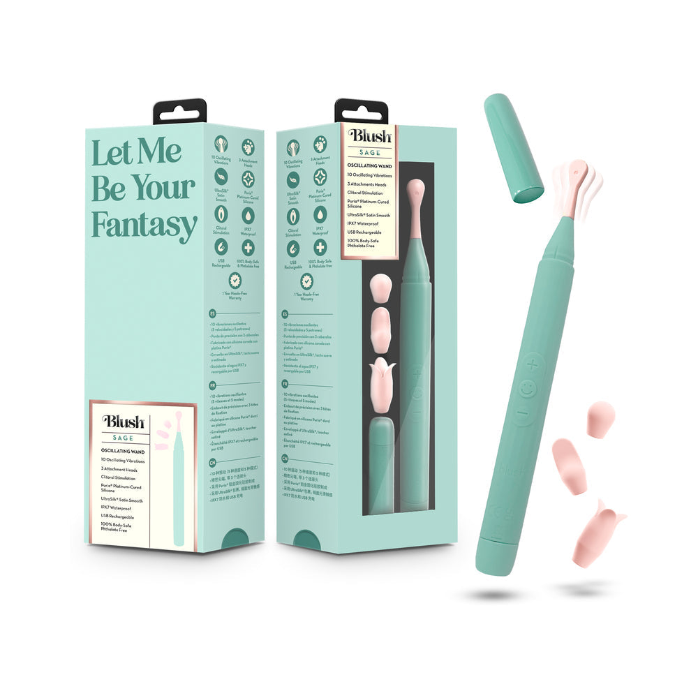 Blush Collection Sage Green Wand Massager