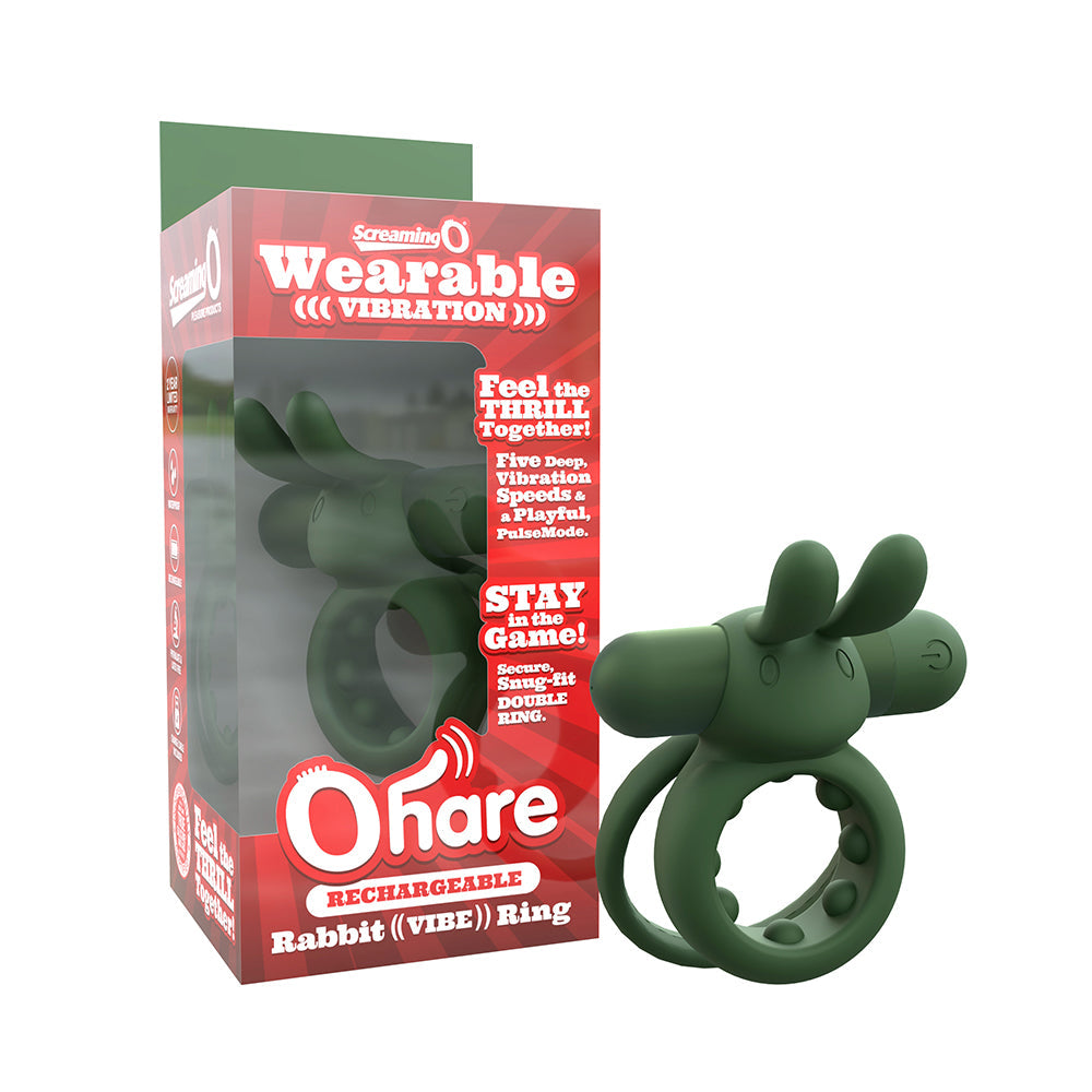 Screaming O Rechargeable Ohare Green Vibrator