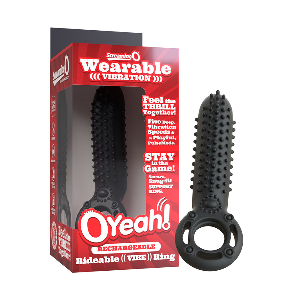 Screaming O Rechargeable OYeah Vibrator - Black