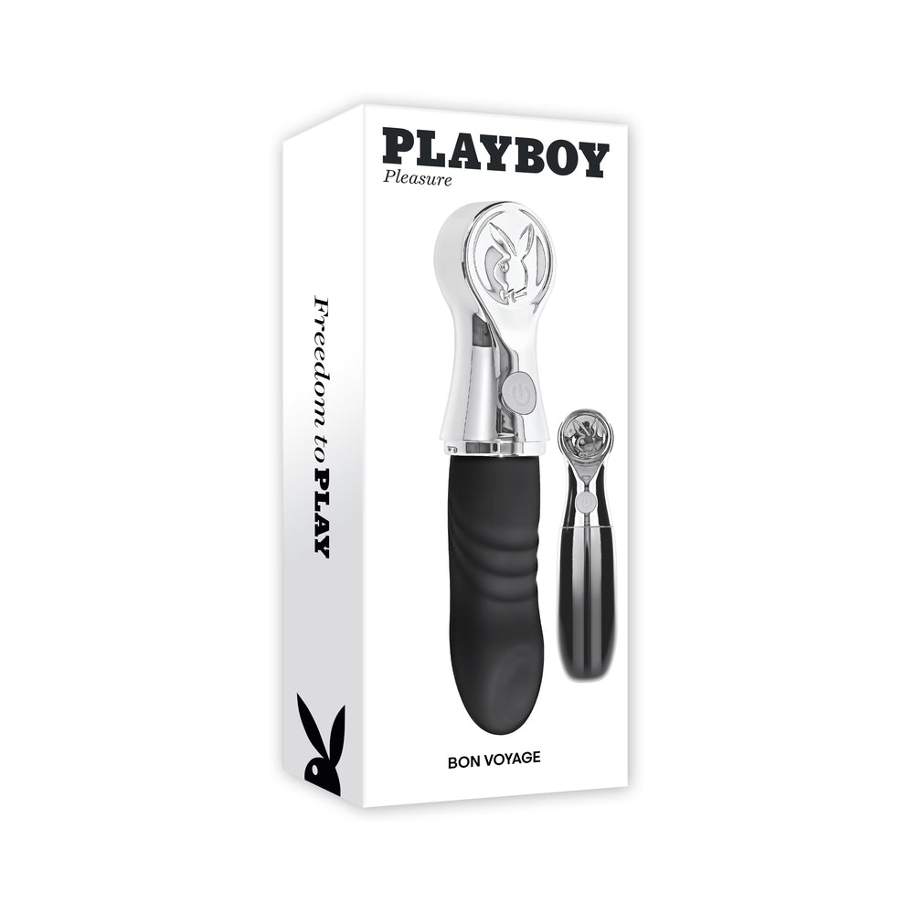 Travel-Friendly Tapping Vibrator - PB Bon Voyage Hematite/Chrome