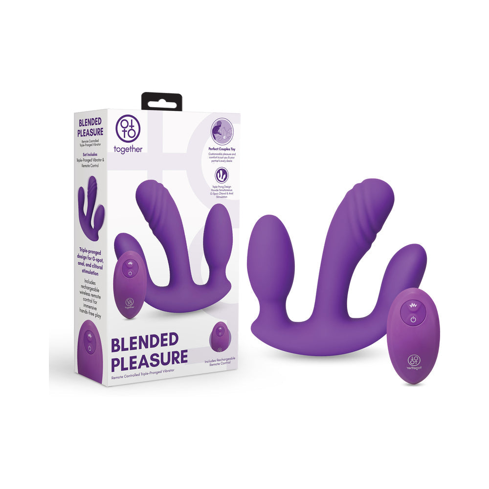 Blended Remote Triple Prong Vibrator