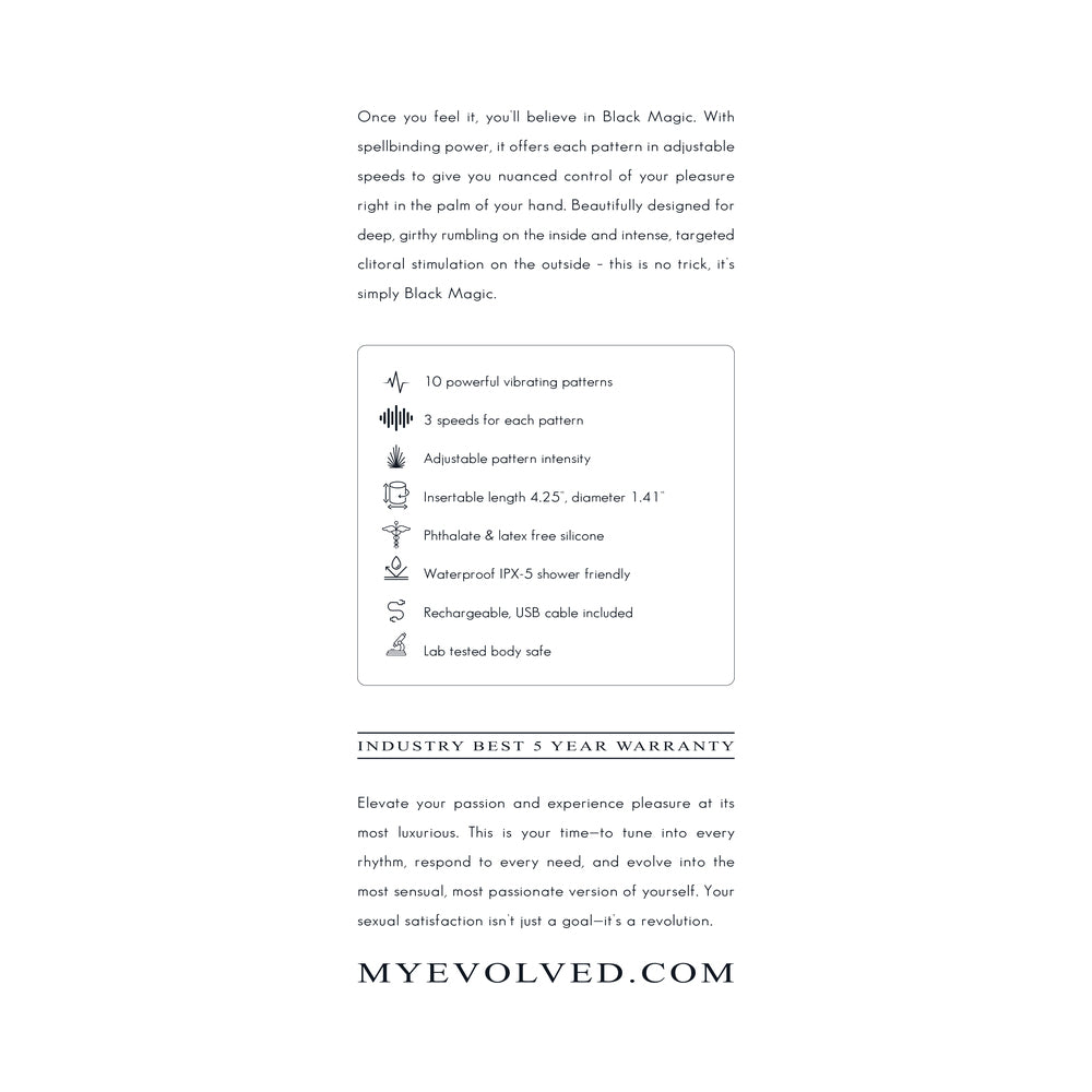 Evolved Black Magic Vibrator