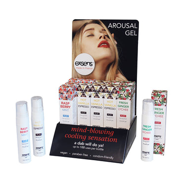Exsens Arousal Gel POS Kit: Flavorful Sensations