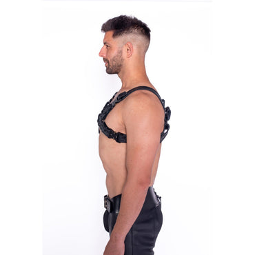 Prowler RED Bull Harness - Black with Metal 2XL