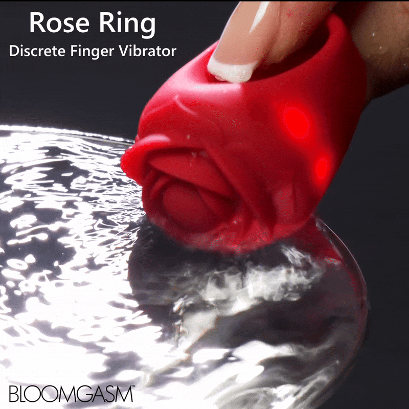 Bloomgasm Rose Ring Finger Vibrator