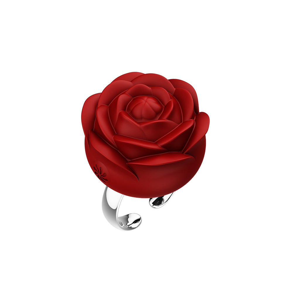 TPC Fiore Rose Ring Vibrator - Red
