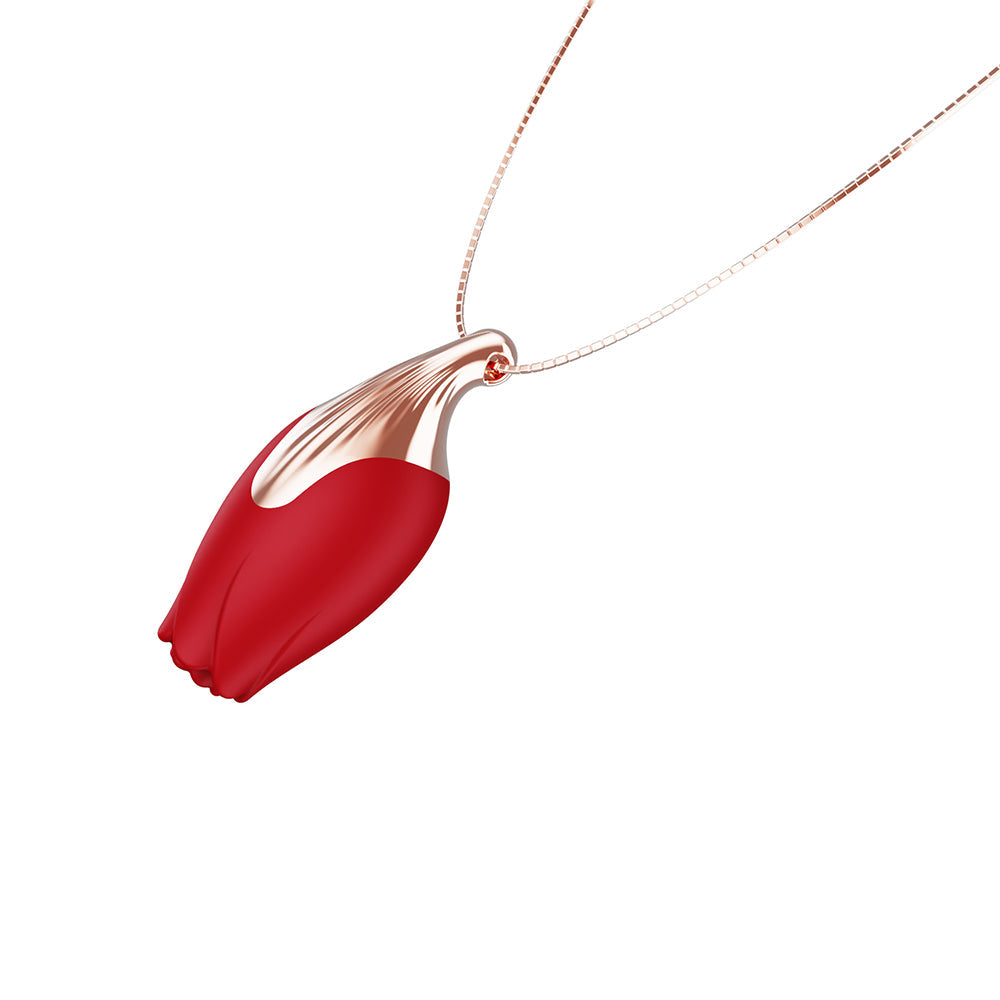 TPC Patina Vibrating Rose Necklace
