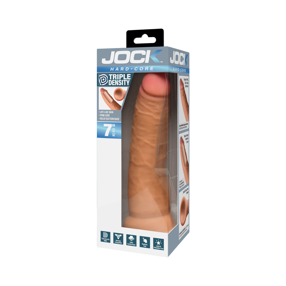 JOCK Hard-Core Triple Density Dildo 7" for Realistic Pleasure