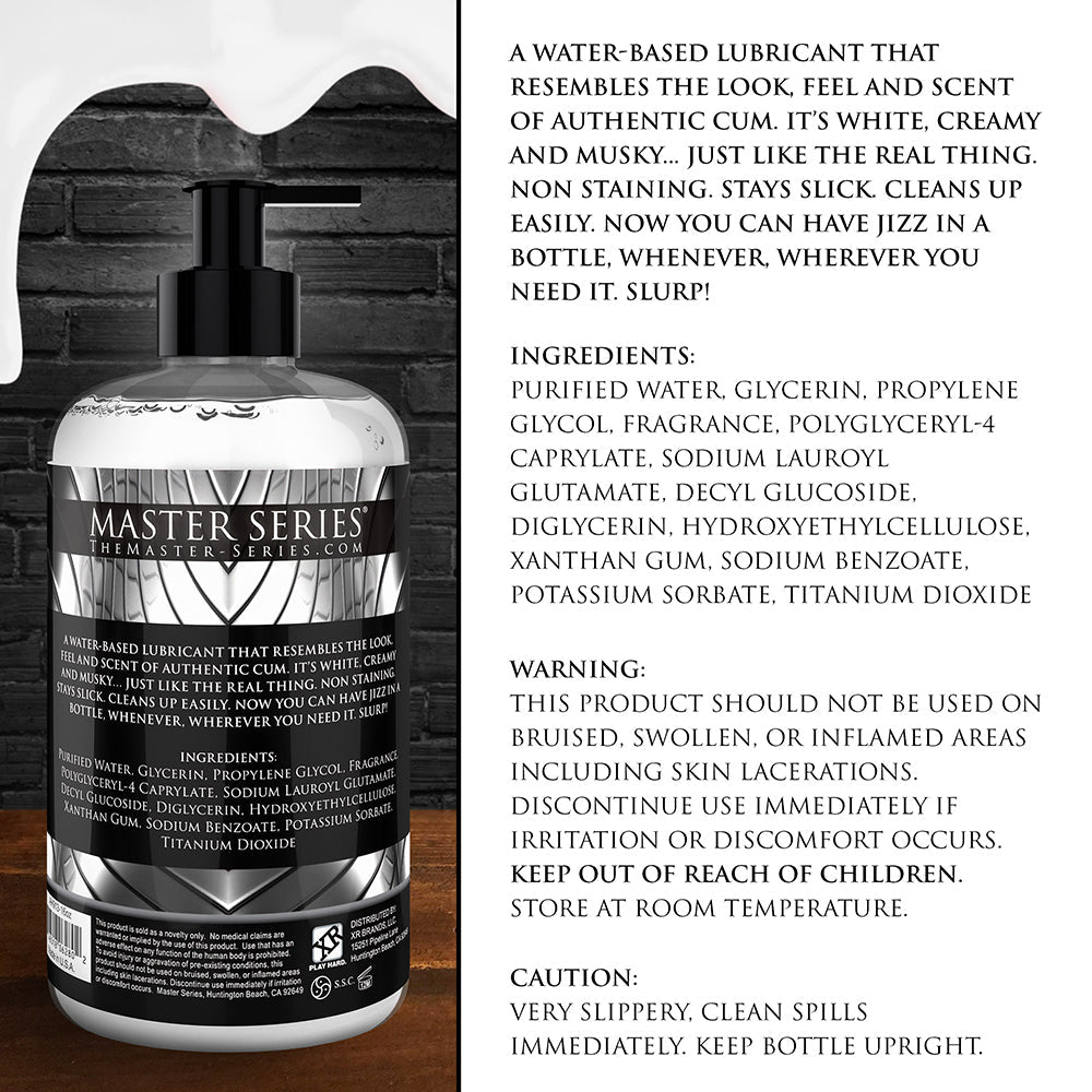 Master Jizz Cum-Scent WB Lube 16 oz.