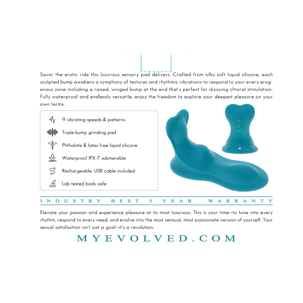 Evolved Bumps & Grind Vibrator - Teal