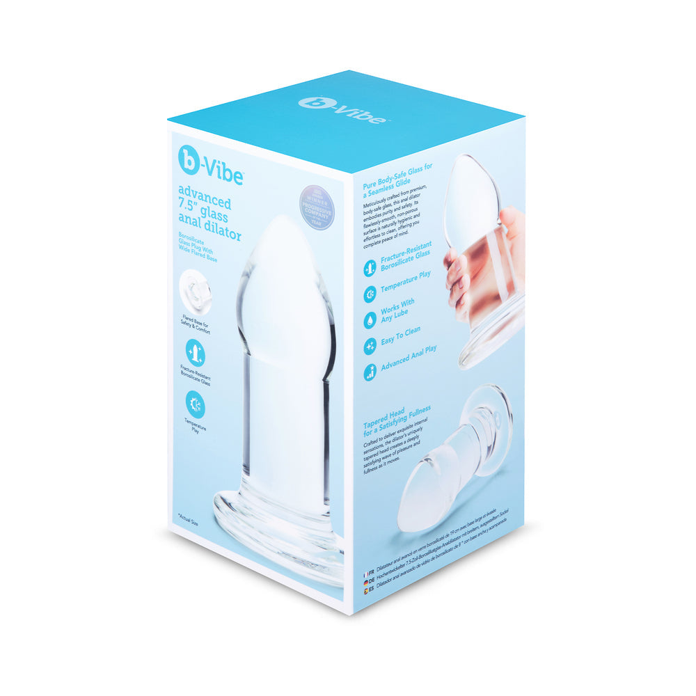b-Vibe Advanced 7.5in Glass Anal Dilator