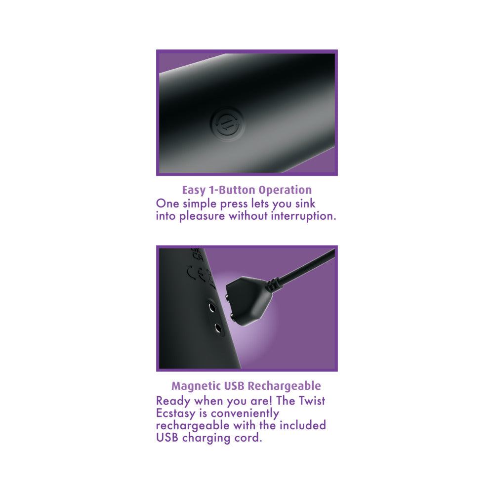 AFC Elite Twist Ecstasy Black for Ultimate Pleasure