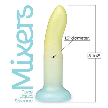 Mixers 8-Inch Silicone Dildo - Lime Rickey