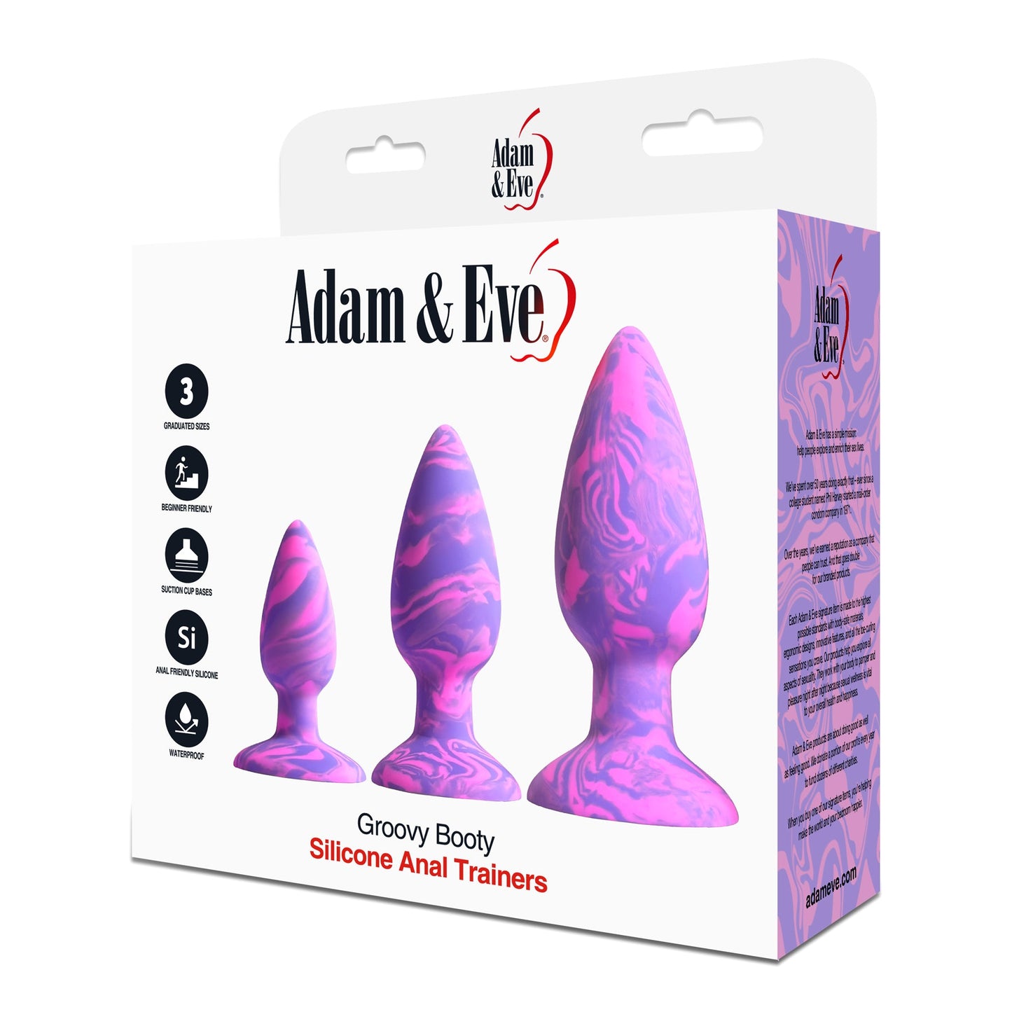 A&E Groovy Booty Anal Plug Set