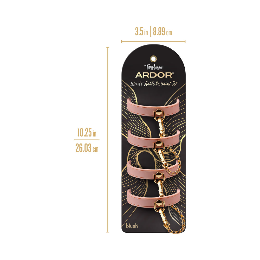 Ardor Wrist & Ankle Restraints Pink