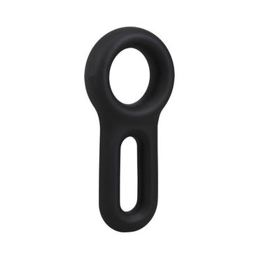 ROCK SOLID The Keyhole Silicone C-Ring - Black