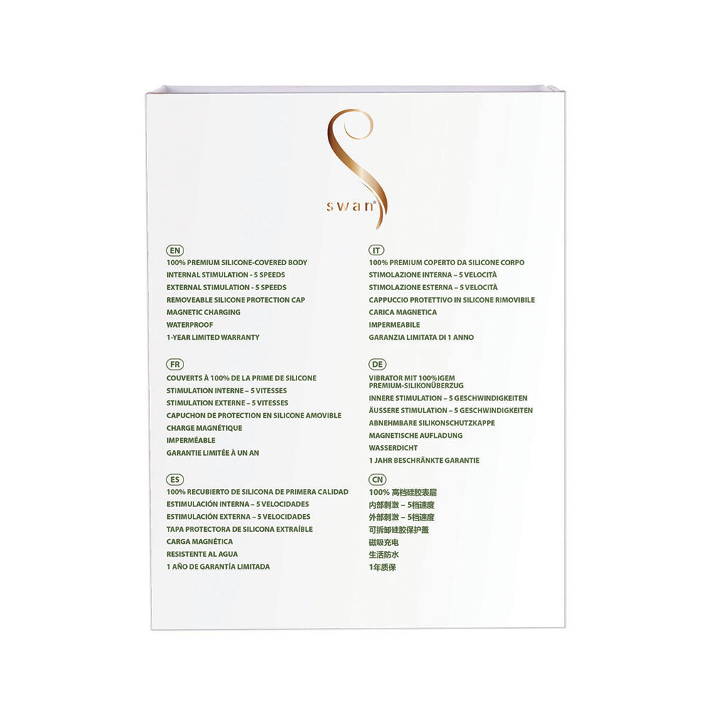 Swan Reign Dual Stimulator Green - Luxurious Pleasure