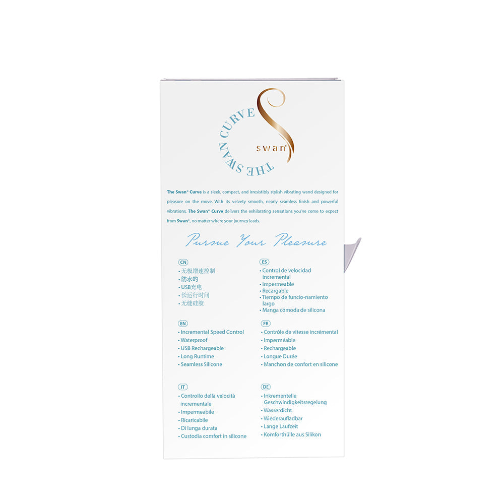 Swan The Swan Curve 6.5in Vibrator - Teal