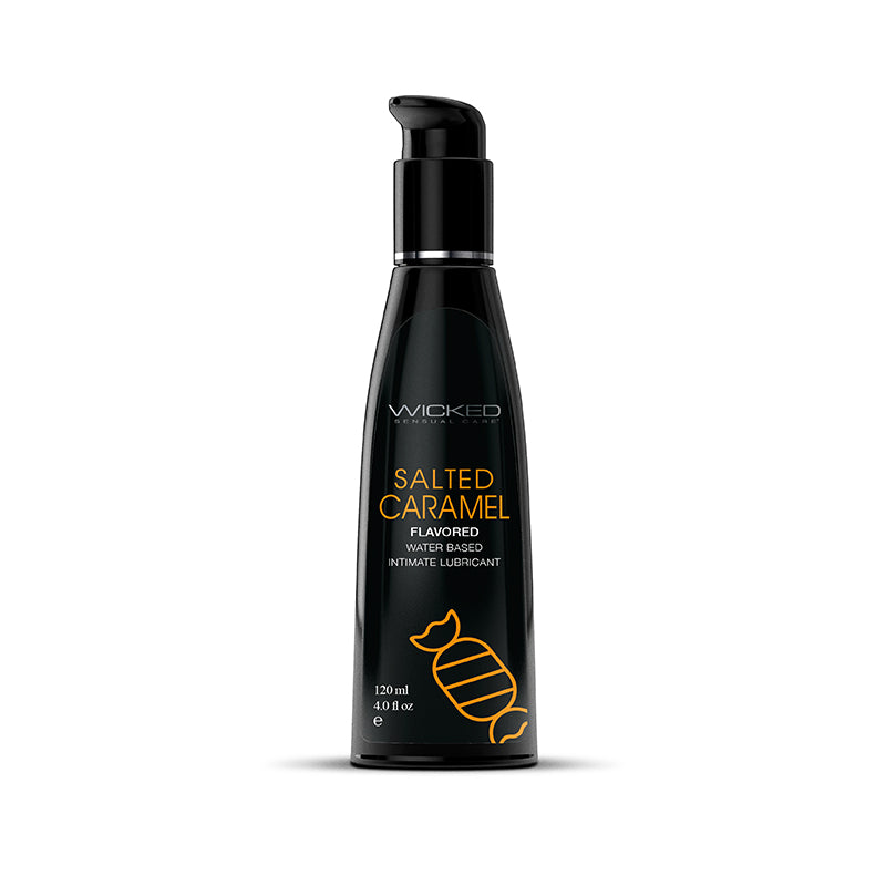Wicked Aqua Salted Caramel Water Based Lubricant 4 oz.