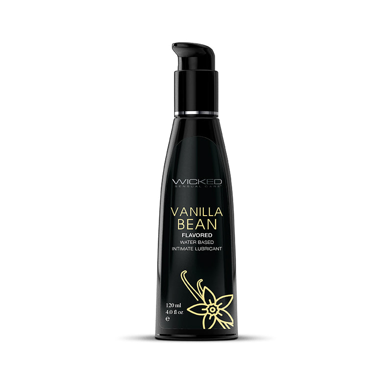 Wicked Aqua Vanilla Bean Water Based Lubricant 4 oz.