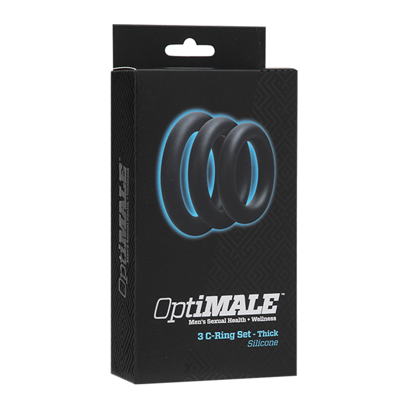 OptiMALE ñ 3 C-Ring Set ñ Thick Black